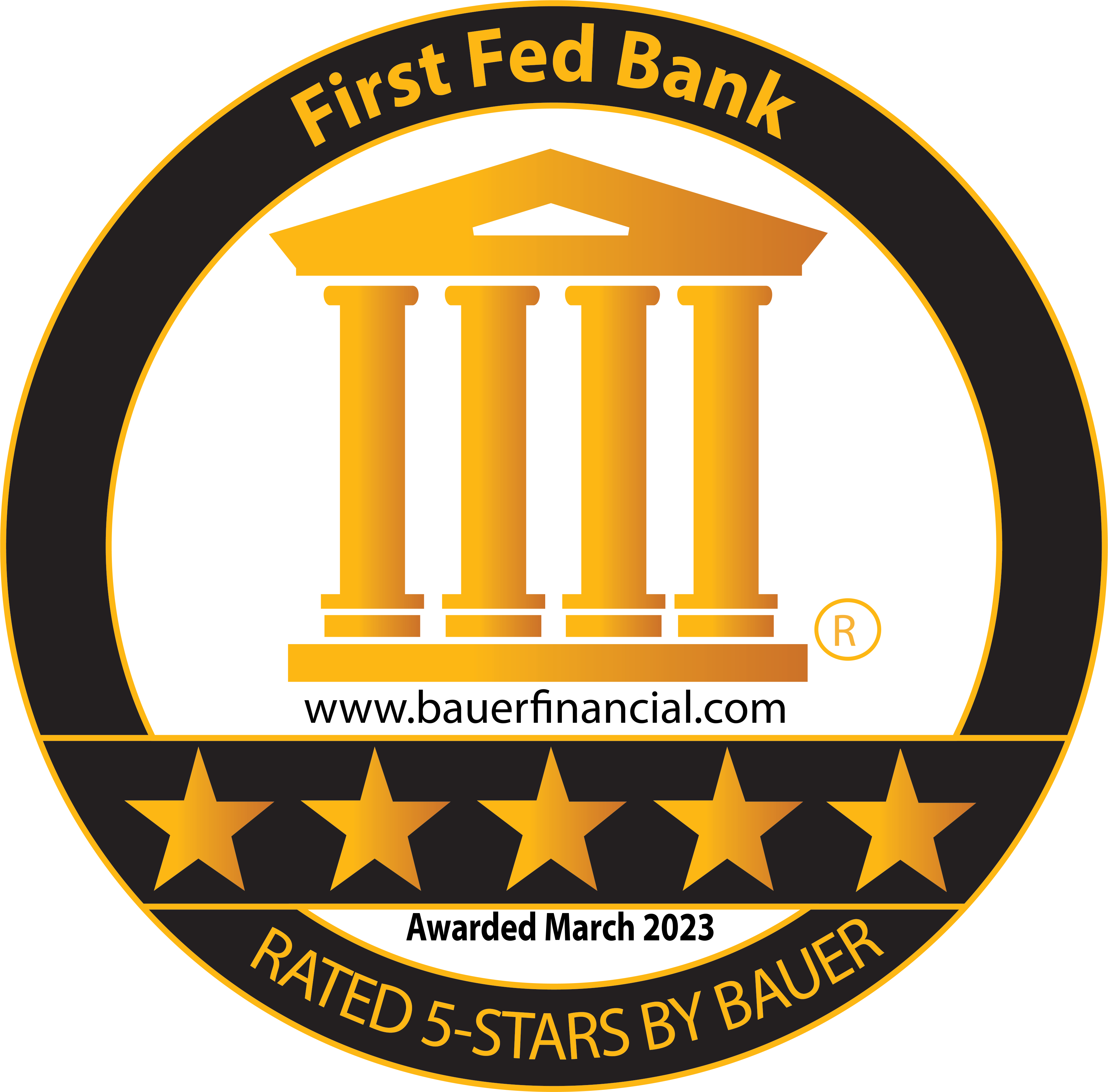 Bauer Financial - First Fed Bank - Mar 2023 Bauer Financial - First Fed Bank - Mar 2023