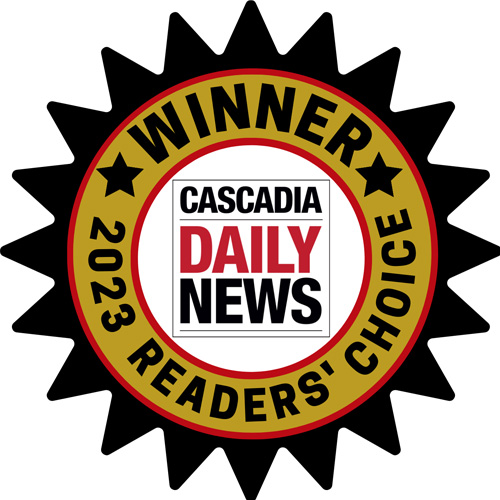 Cascadia Daily News Award Badge