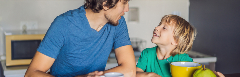 Breakfast_At_Home_With_Dad_And_Son