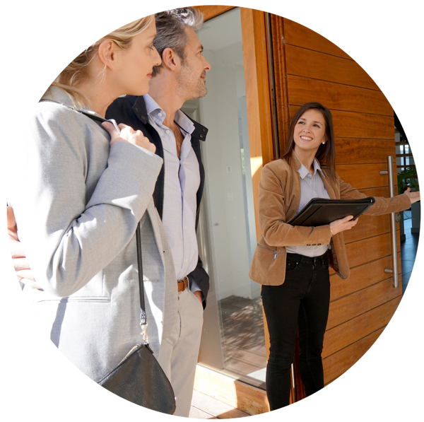 Couple Being Shown a House