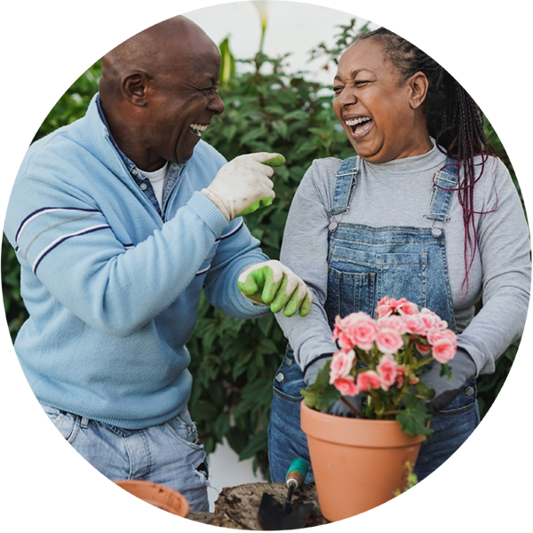 Couple Gardening