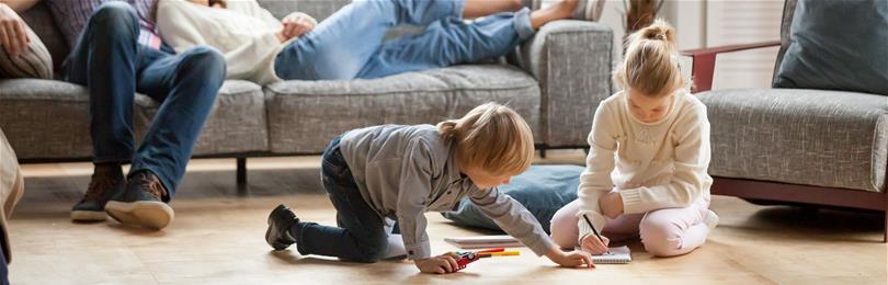 Two_Children_Color_In_Living_Room