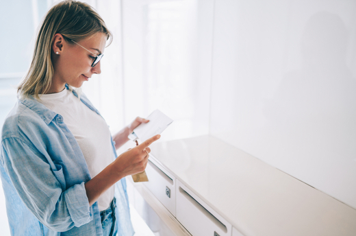 Woman_Views_Financial_Document