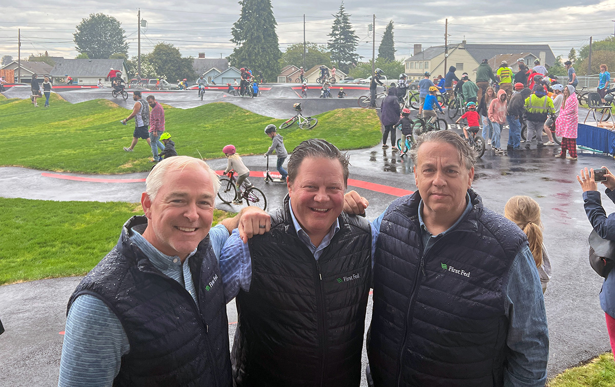 Matt, Chris, and Derek at Pump Track opening