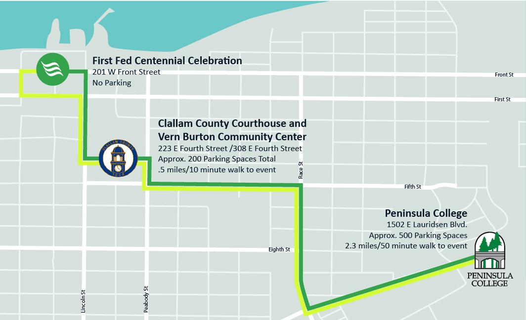 First Fed Centennial Shuttle Map 2023