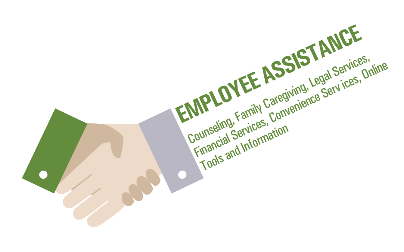 Employee Assistance Counseling, Family Care giving, Legal Services, Financial Services, Convenience Services, Online Tools and Information