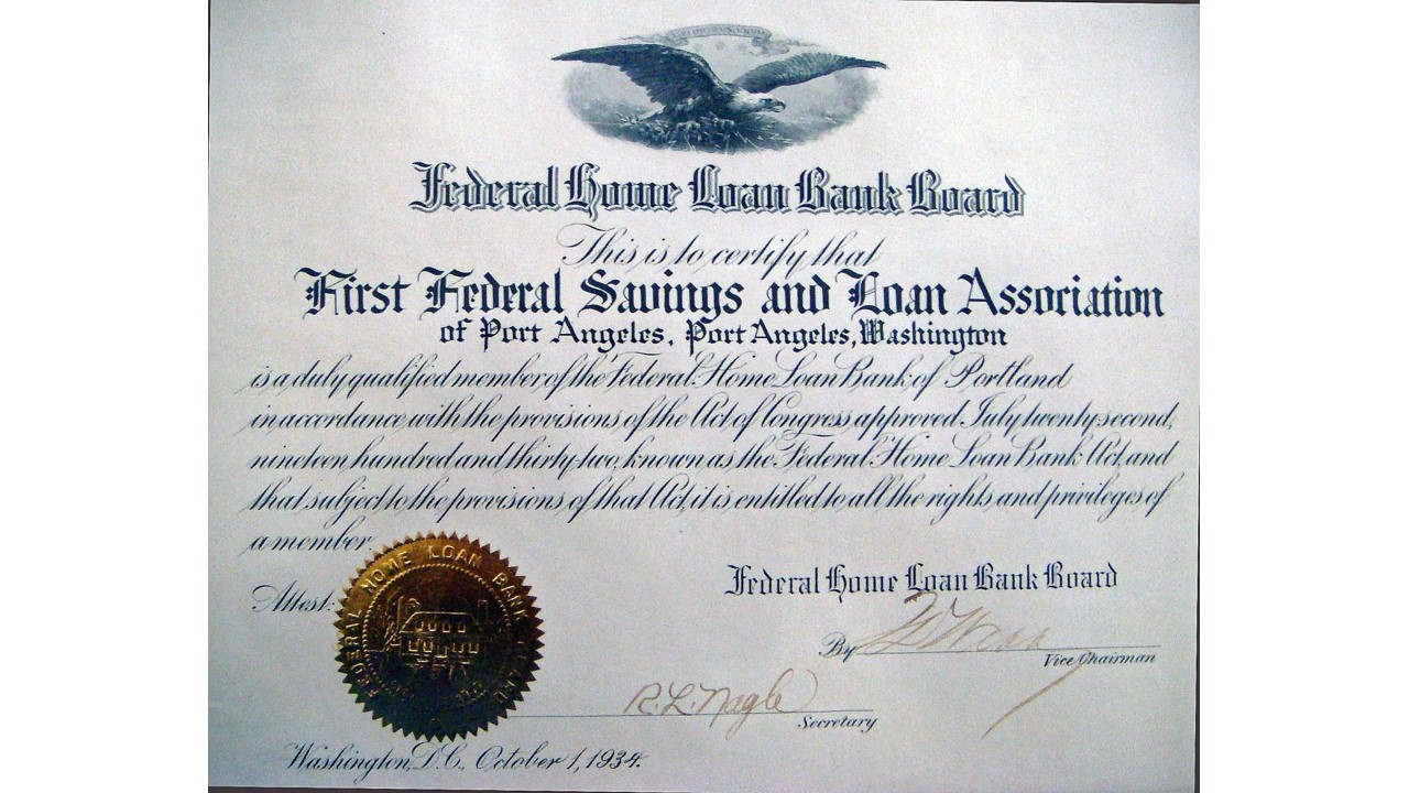 First Fed 1934 First Fed History 1934