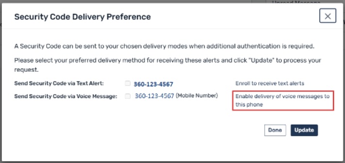 Enable delivery