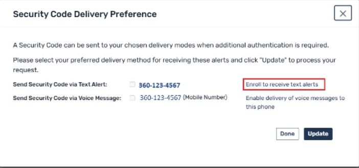 Enroll to receive text alerts
