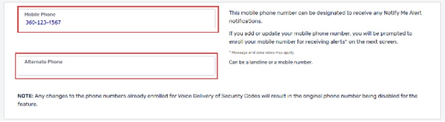 Phone Numbers