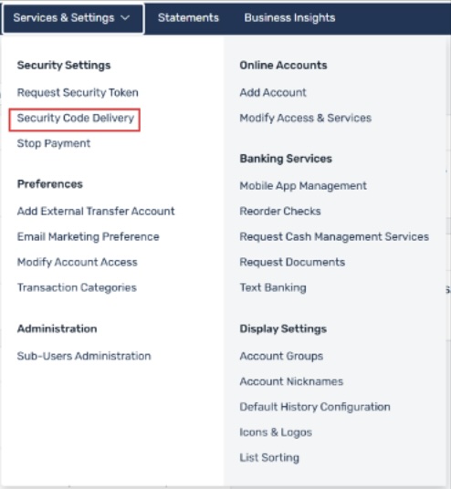 Receive Security Codes