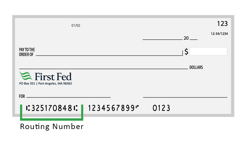 Routing Number First Fed