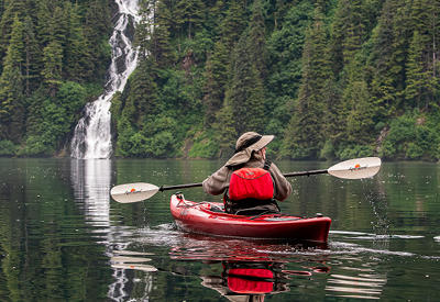 Woman Kayaking