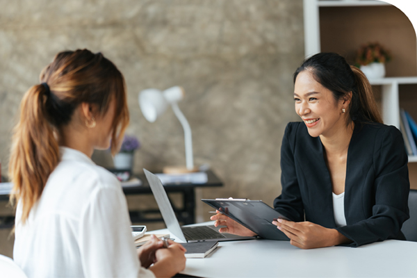 Woman Opening Account